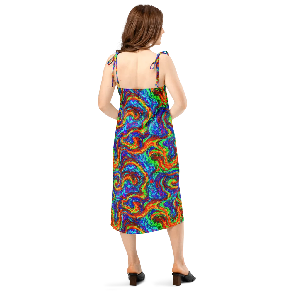 The Chromatic Rush on Slip Dress — Back