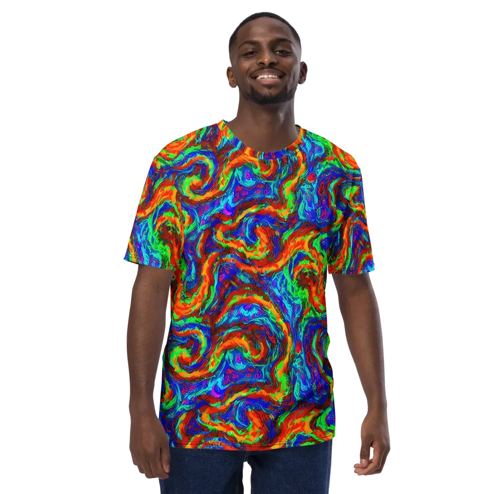 The Chromatic Rush on Men's Crew Neck T-Shirt — Front
