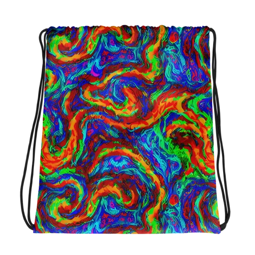 The Chromatic Rush on a Drawstring Bag