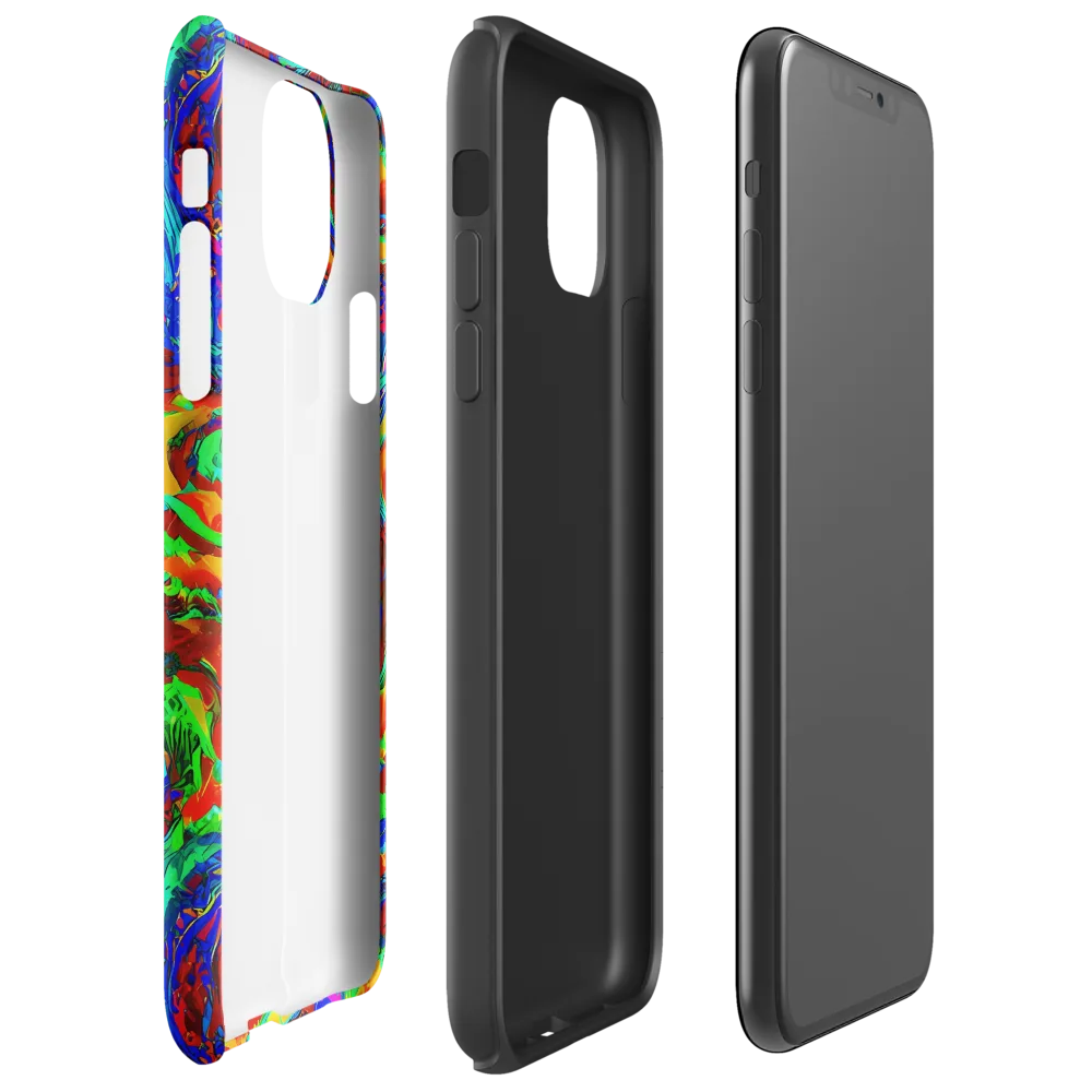 The Chromatic Rush on Tough Case for iPhone® — Right