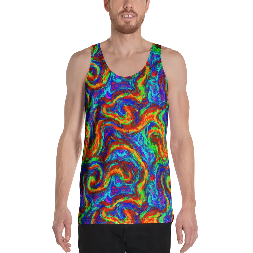 The Chromatic Rush on Men's Tank Top — Front