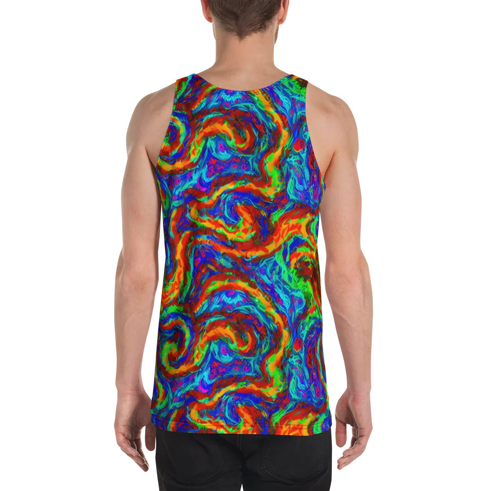 The Chromatic Rush on Men's Tank Top — Back