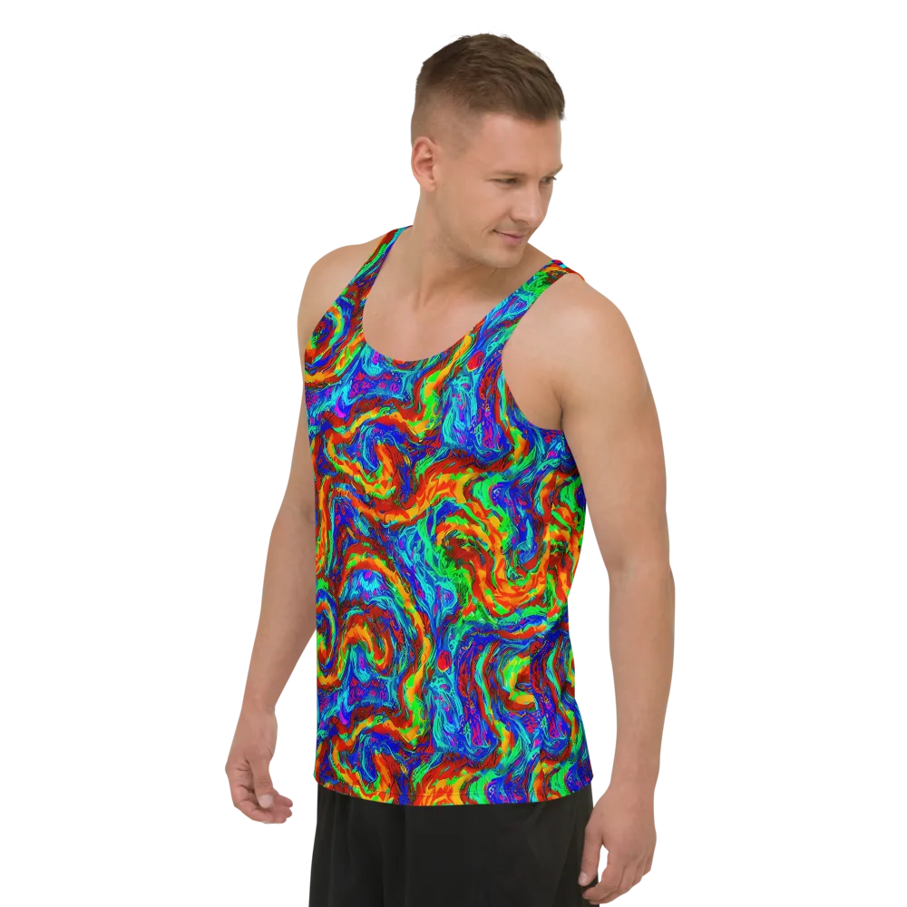 The Chromatic Rush on Men's Tank Top — Left Front