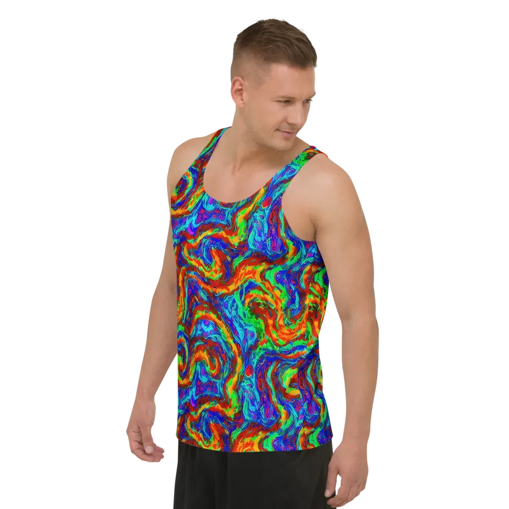 The Chromatic Rush on Men's Tank Top — Left Front
