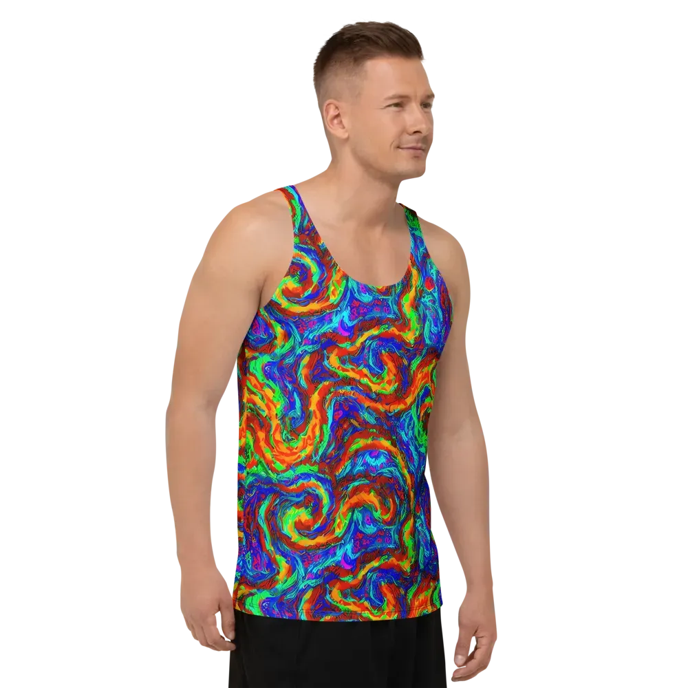 The Chromatic Rush on Men's Tank Top — Right Front