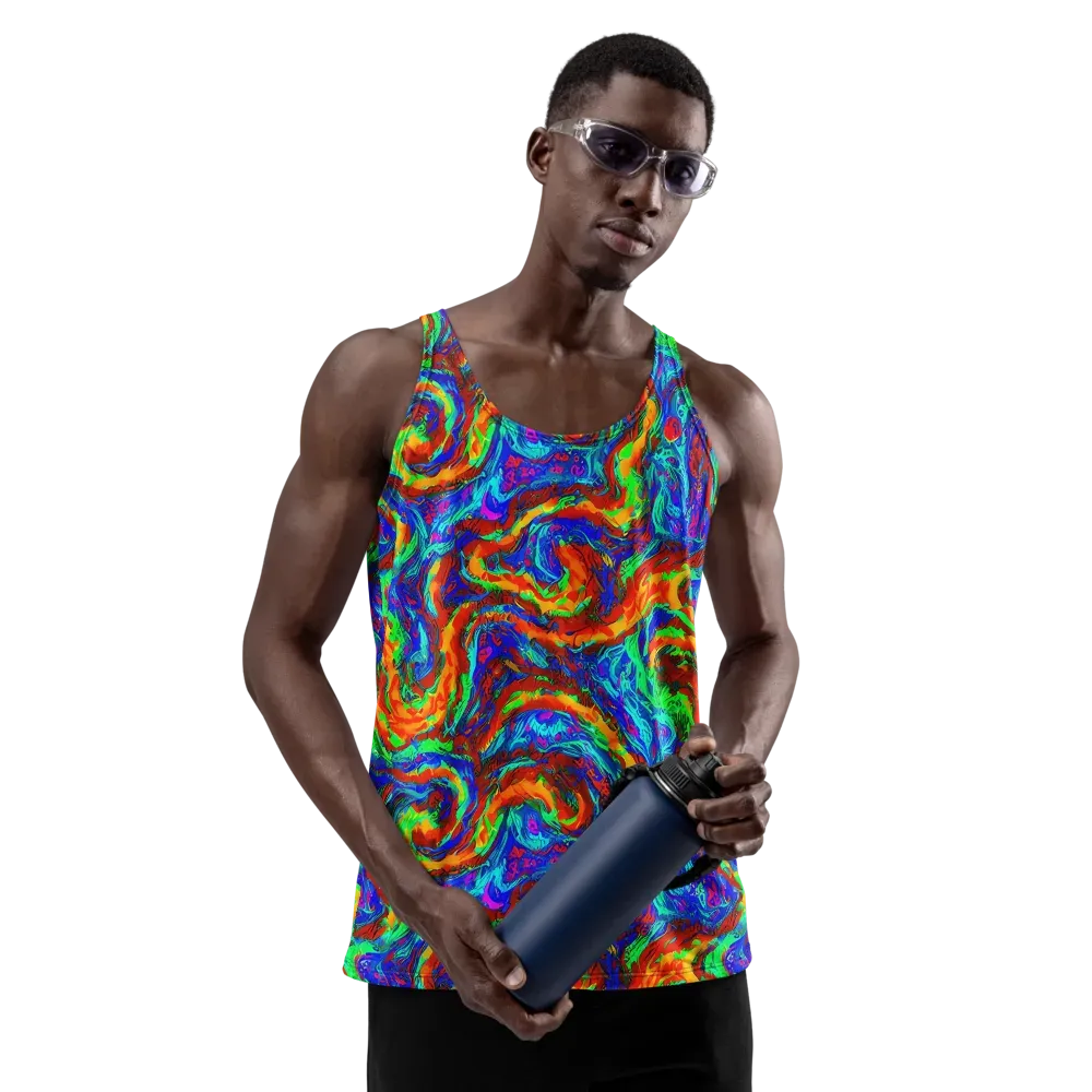 The Chromatic Rush on Men's Tank Top — Front