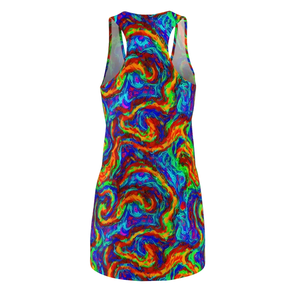 The Chromatic Rush on Racerback Dress — Back