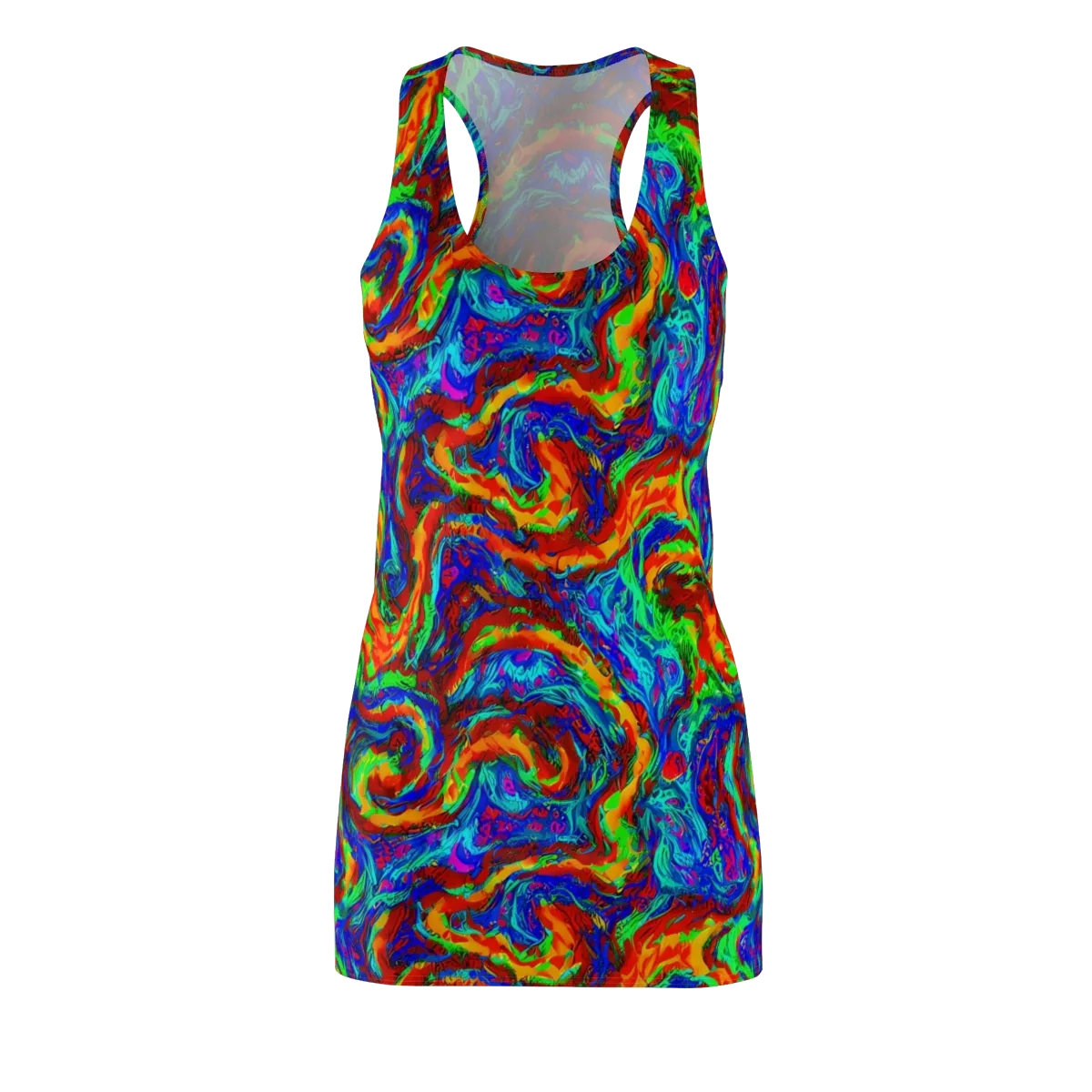 The Chromatic Rush on Racerback Dress — Front