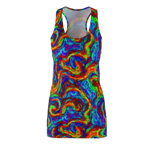The Chromatic Rush on a Racerback Dress
