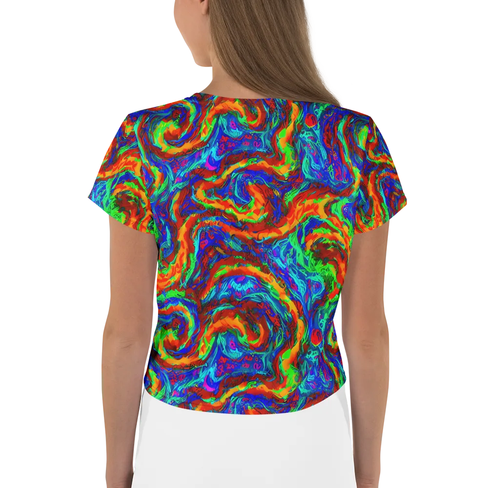 The Chromatic Rush on Crop Tee — Back