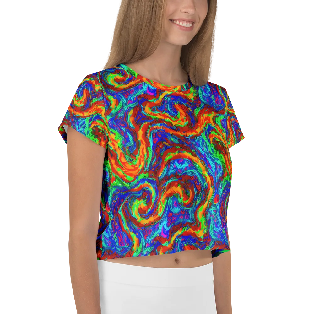 The Chromatic Rush on Crop Tee — Right