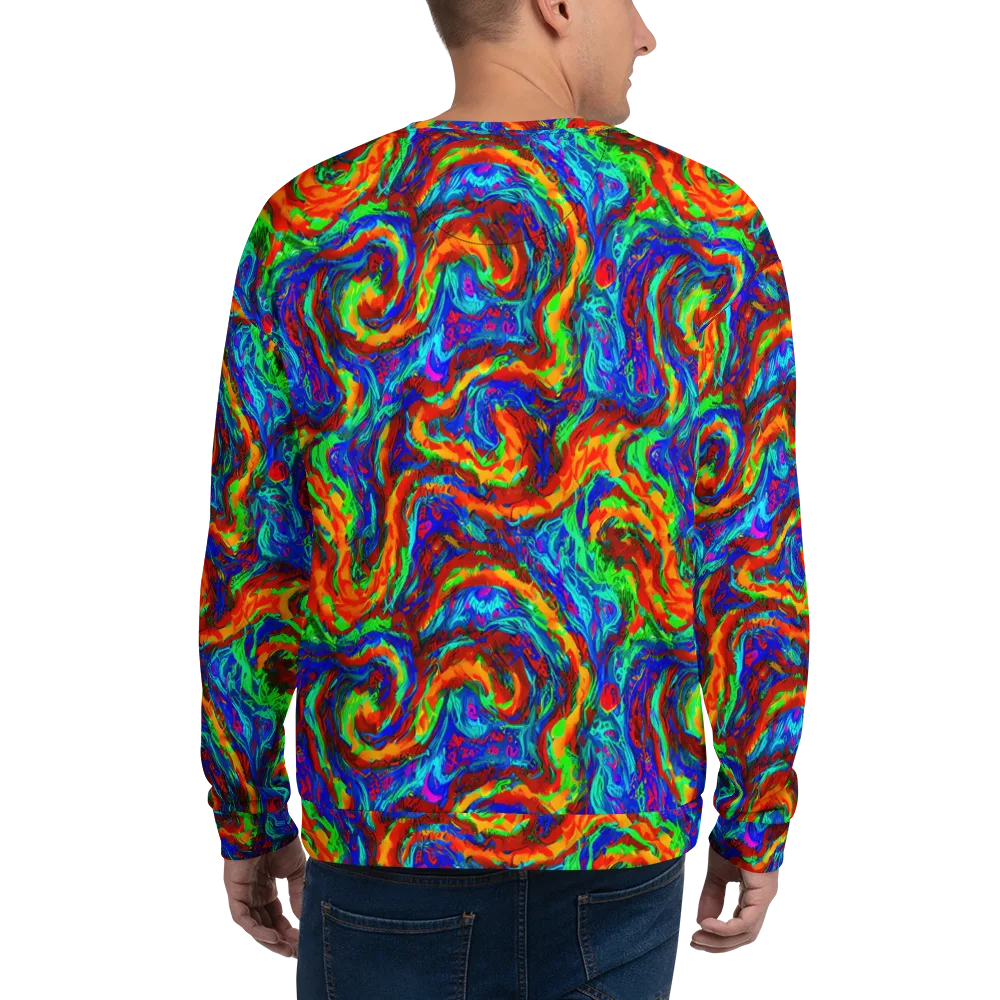 The Chromatic Rush on Sweatshirt — Back