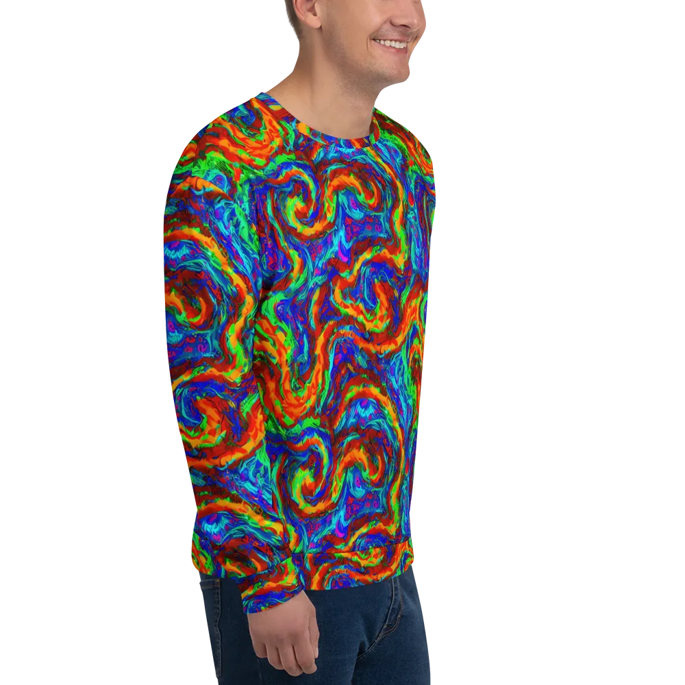 The Chromatic Rush on Sweatshirt — Right Front