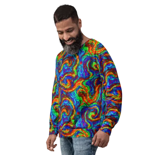 The Chromatic Rush on a Sweatshirt