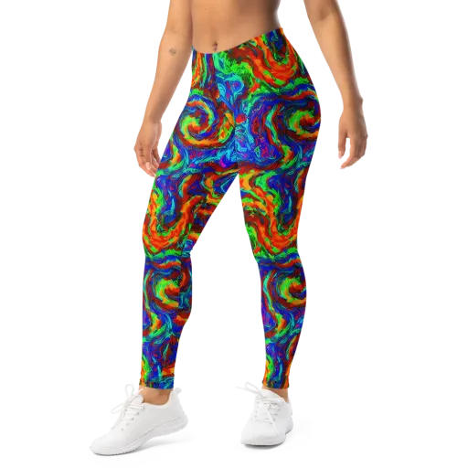 The Chromatic Rush on a Leggings