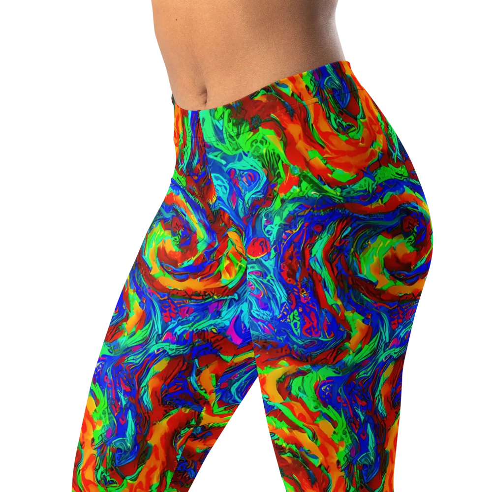 The Chromatic Rush on Leggings — Left Front