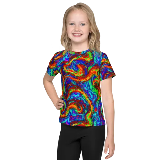 The Chromatic Rush on a Kids Crew Neck T-Shirt