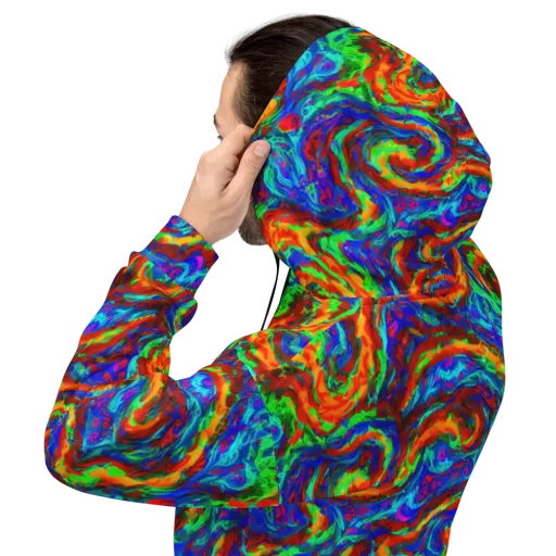 The Chromatic Rush on a Hoodie