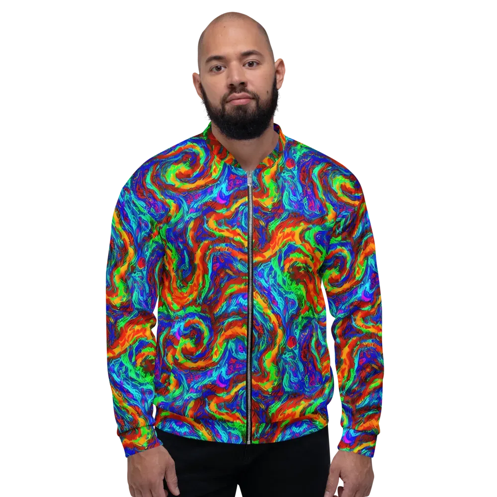 The Chromatic Rush on Bomber Jacket — Front