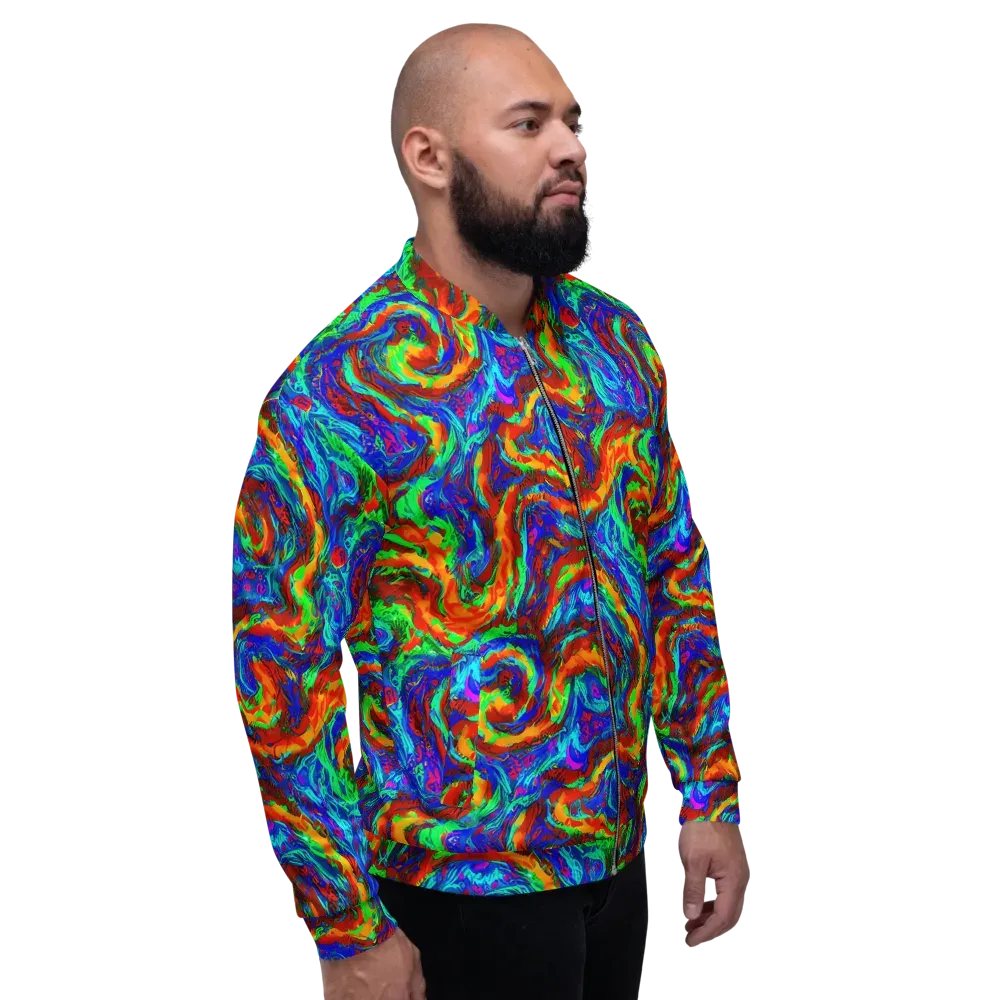 The Chromatic Rush on Bomber Jacket — Right