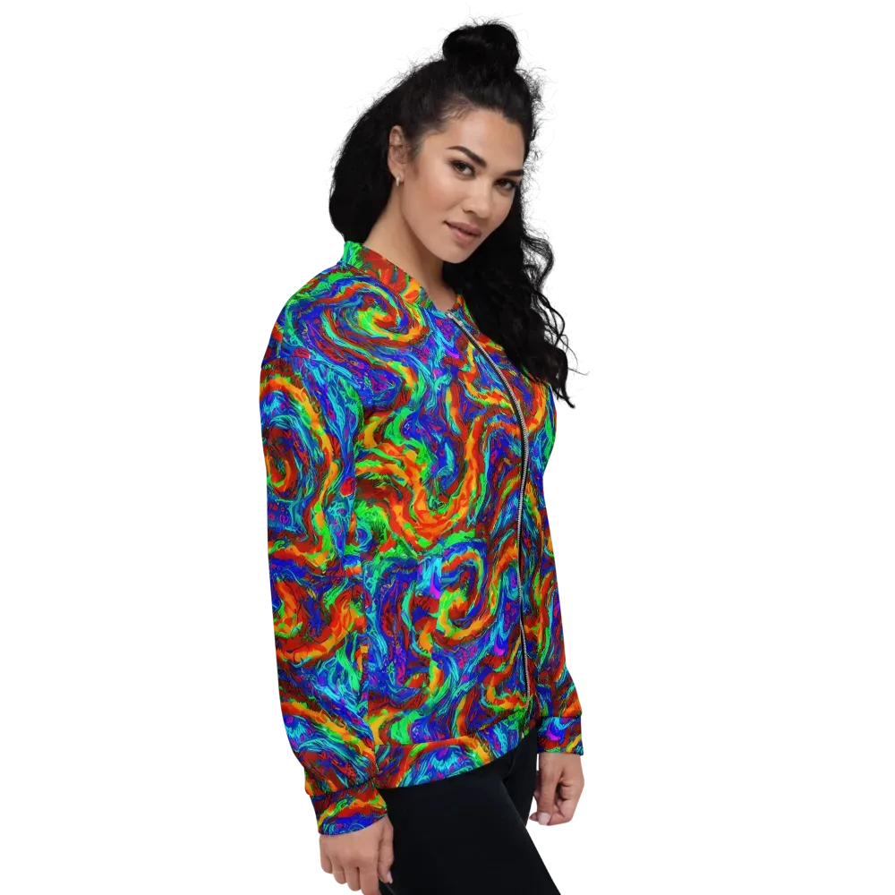 The Chromatic Rush on Bomber Jacket — Right