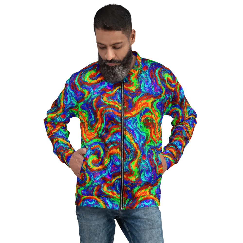 The Chromatic Rush on Bomber Jacket — Front