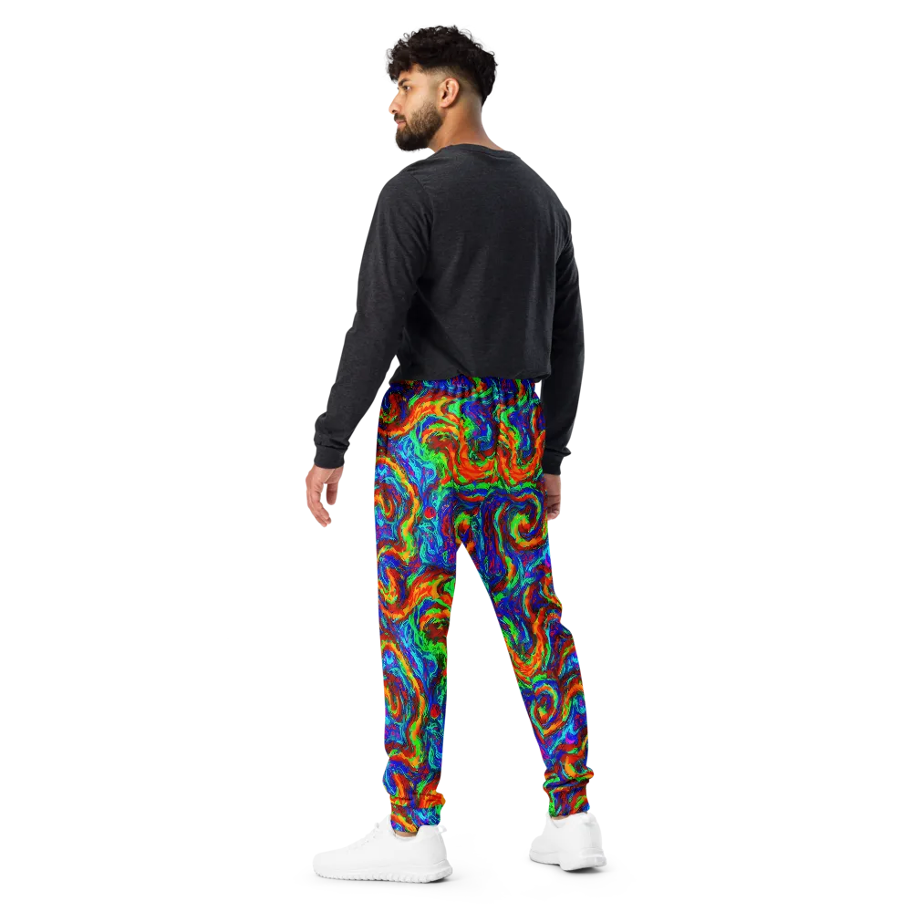 The Chromatic Rush on Men's Joggers — Back
