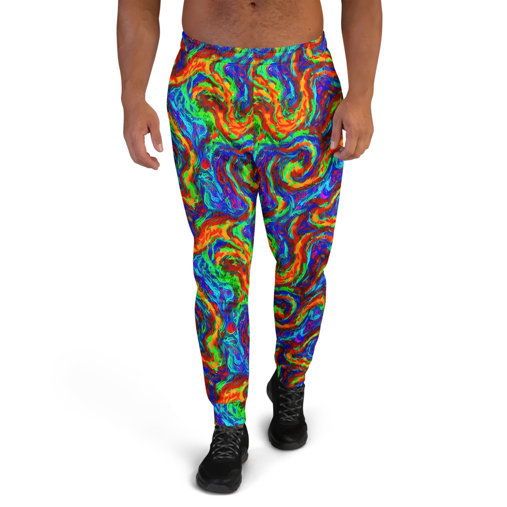 The Chromatic Rush on Men's Joggers — Front