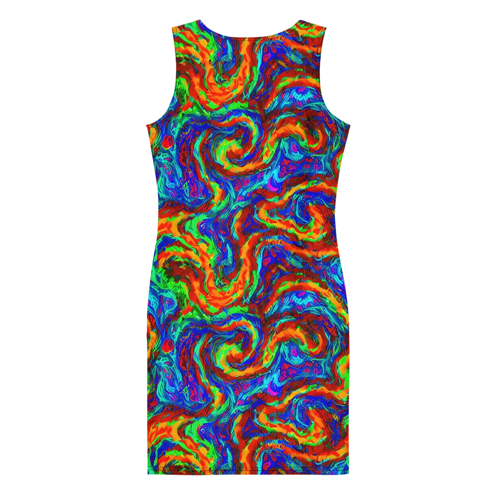 The Chromatic Rush on Bodycon Dress — Back
