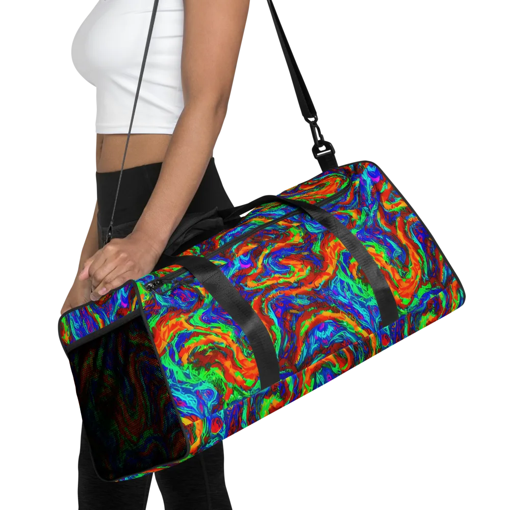 The Chromatic Rush on Duffle Bag — Front