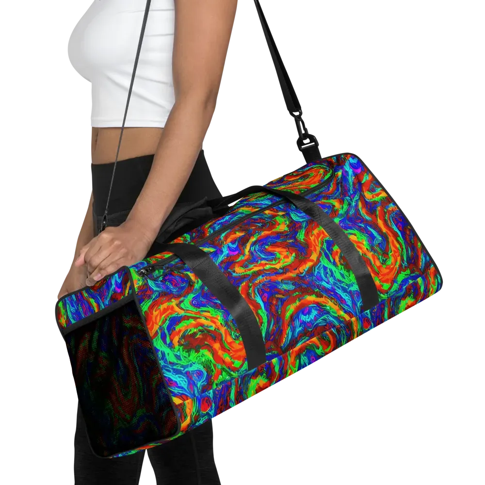 The Chromatic Rush on Duffle Bag — Front
