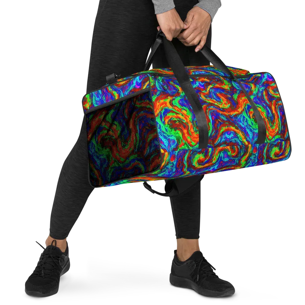 The Chromatic Rush on Duffle Bag — Right Front