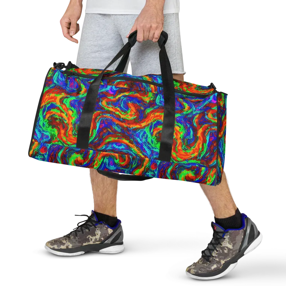 The Chromatic Rush on Duffle Bag — Front