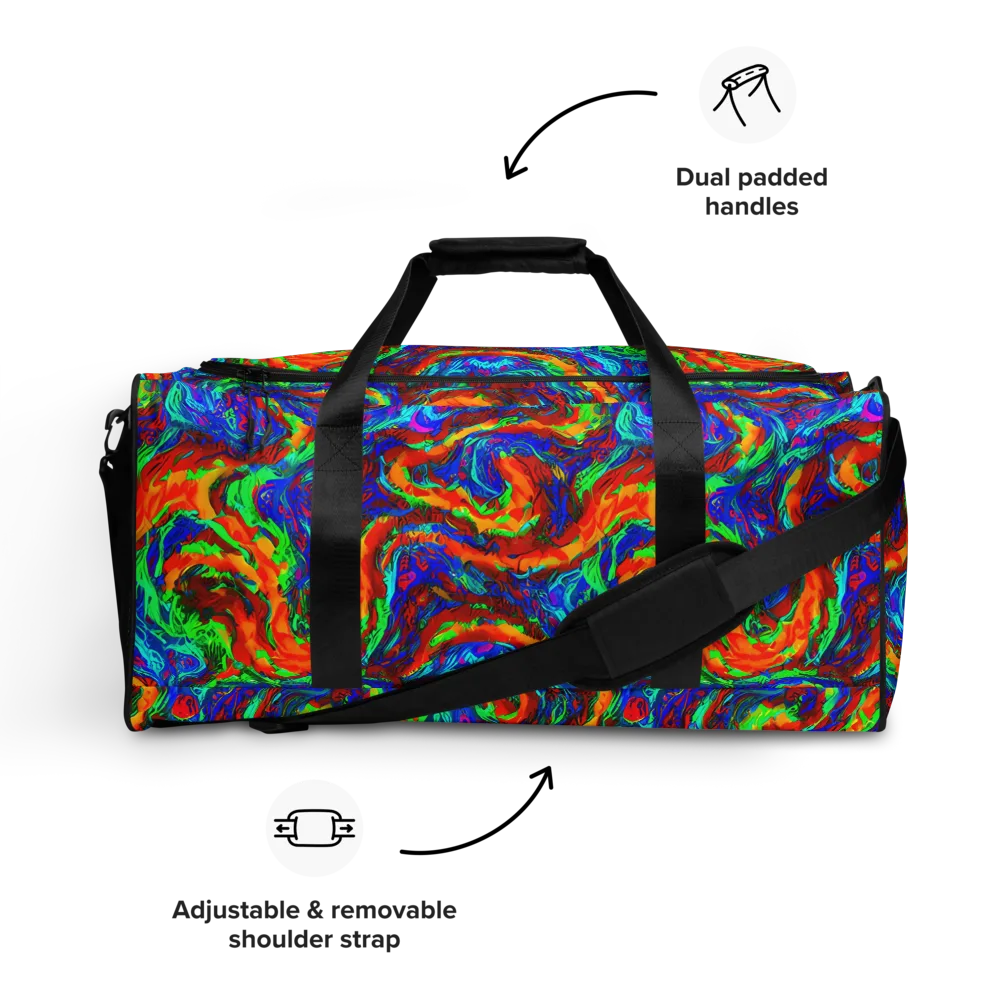 The Chromatic Rush on Duffle Bag — Front
