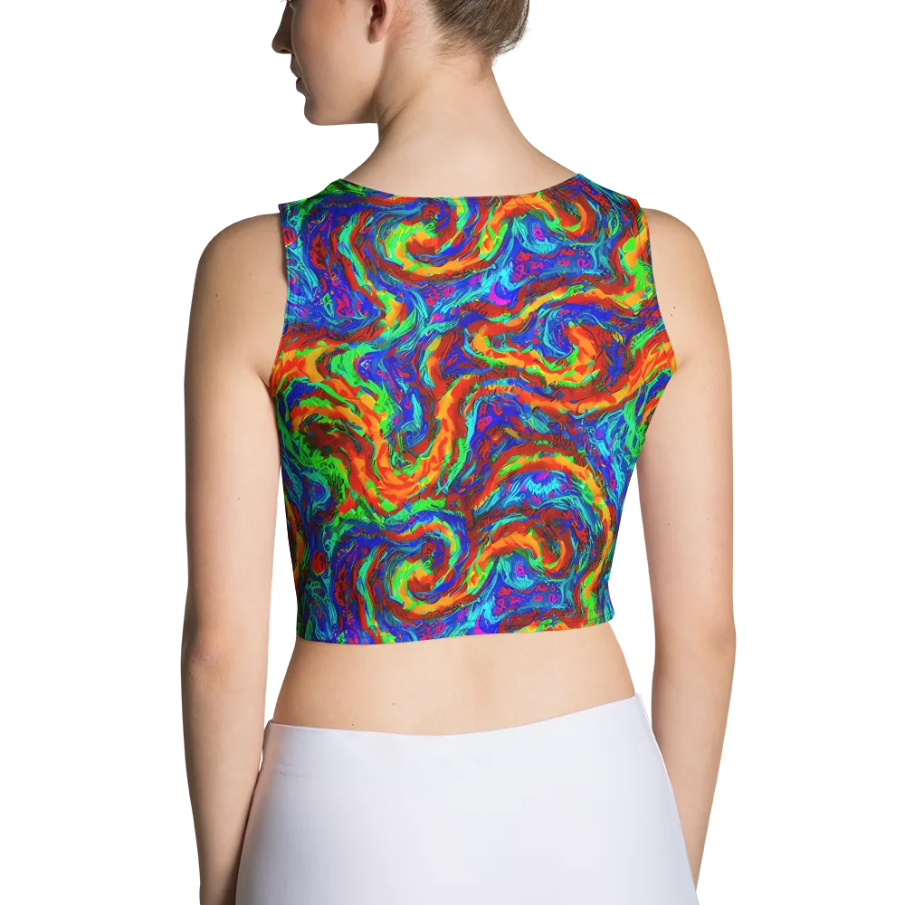 The Chromatic Rush on Crop Top — Back