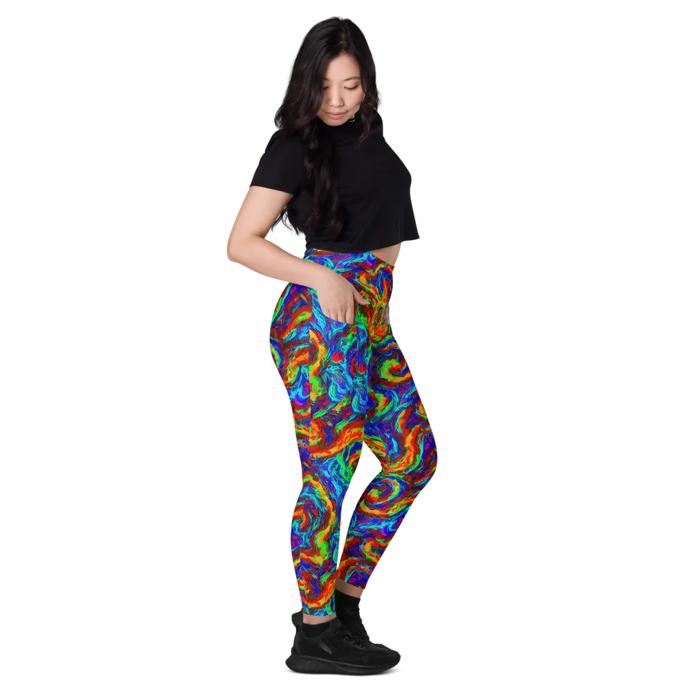 The Chromatic Rush on Leggings with Pockets — Right