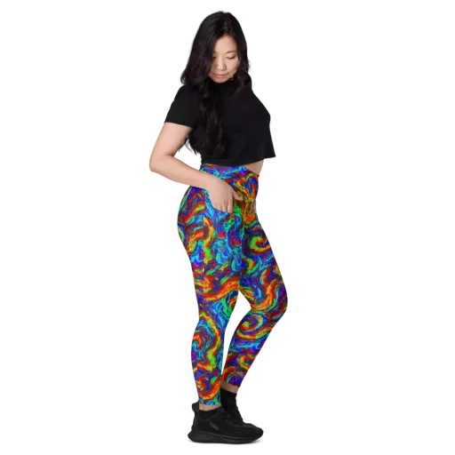 The Chromatic Rush on a Leggings with Pockets