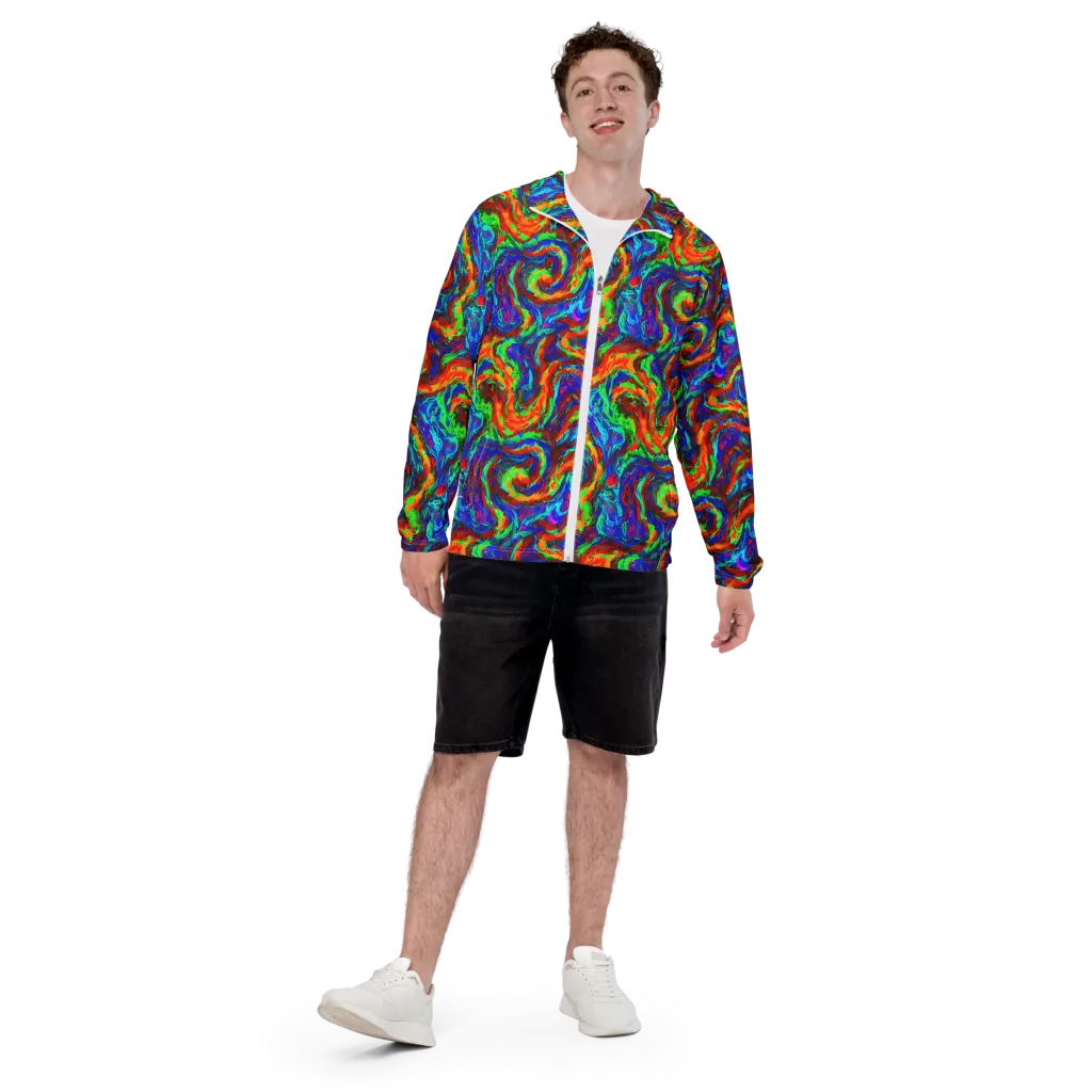 The Chromatic Rush on Men's Windbreaker — Front