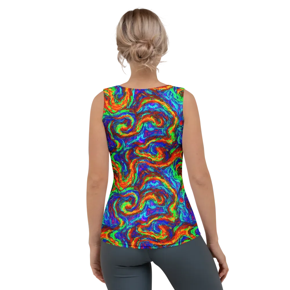 The Chromatic Rush on Women's Tank Top — Back