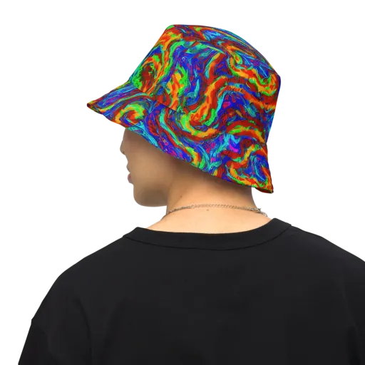 The Chromatic Rush on a Reversible Bucket Hat
