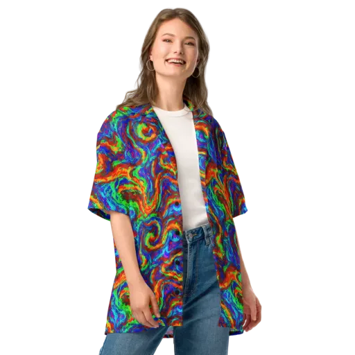 The Chromatic Rush on a Button Shirt