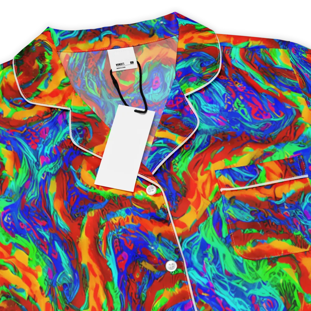 The Chromatic Rush on Women's Short Sleeve Pajama Top — Product details
