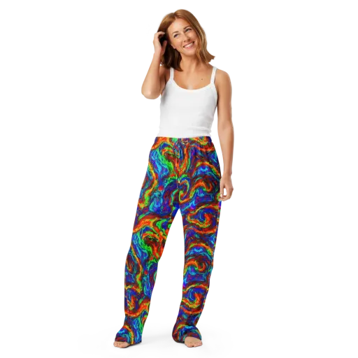 The Chromatic Rush on a Women's Pajama Pants