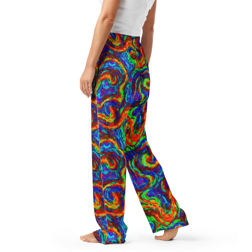 The Chromatic Rush on Women's Pajama Pants — Left