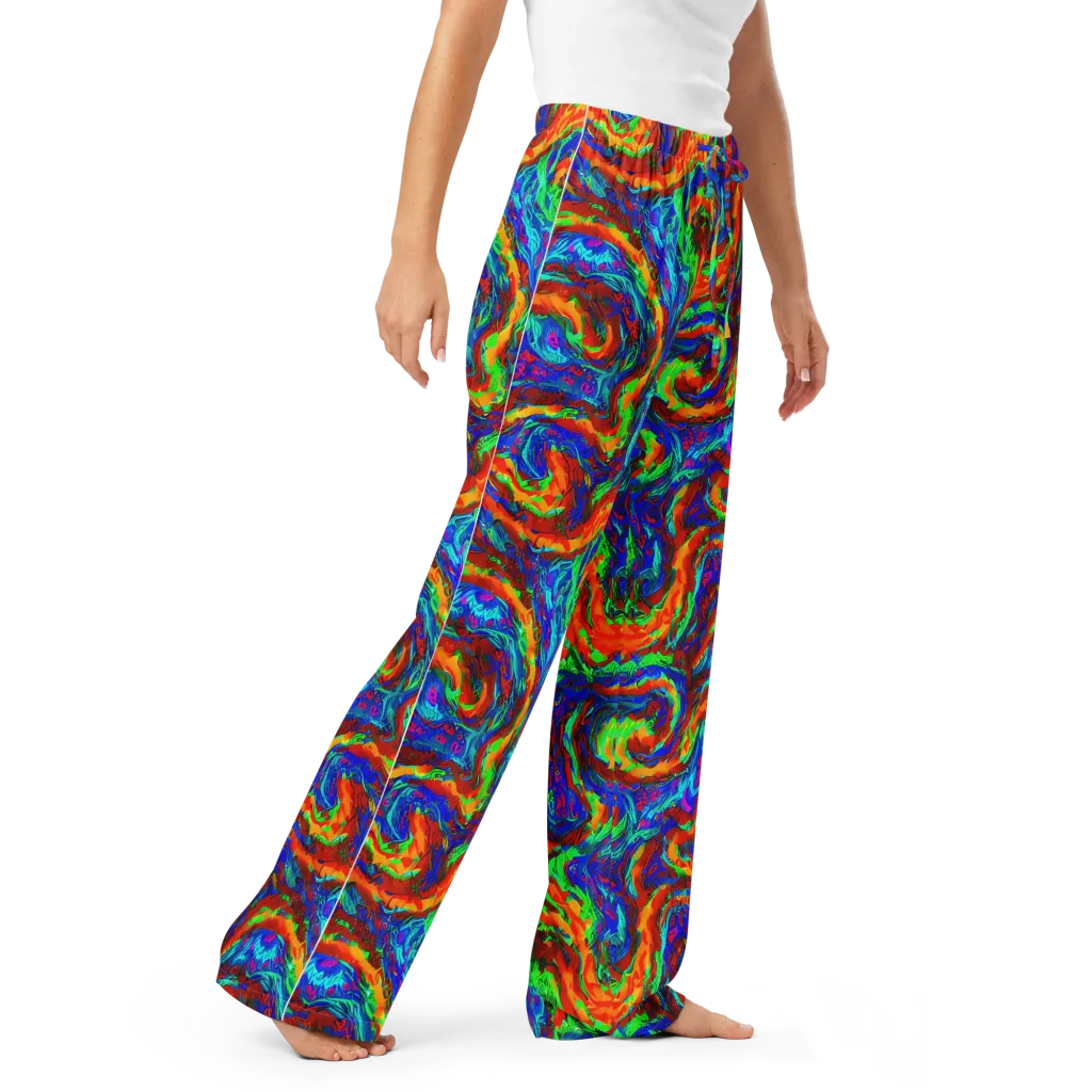 The Chromatic Rush on Women's Pajama Pants — Right Front
