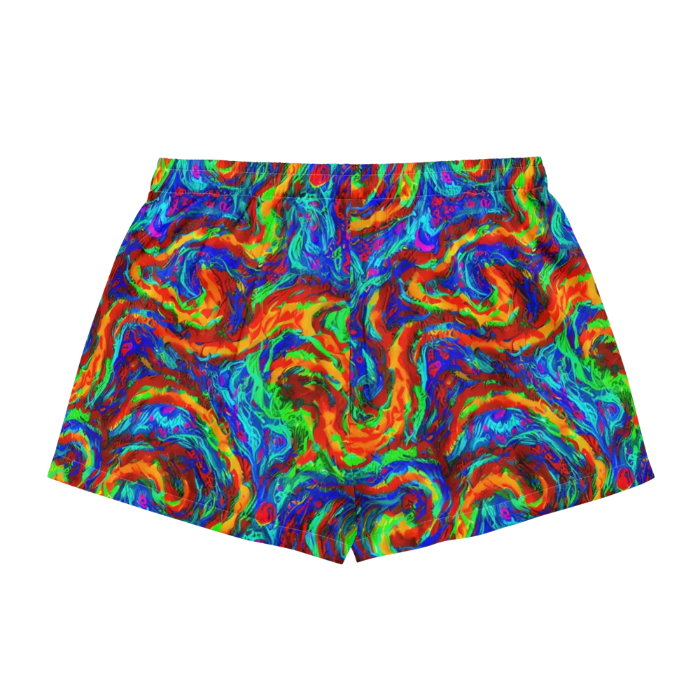The Chromatic Rush on Women's Pajama Shorts — Back