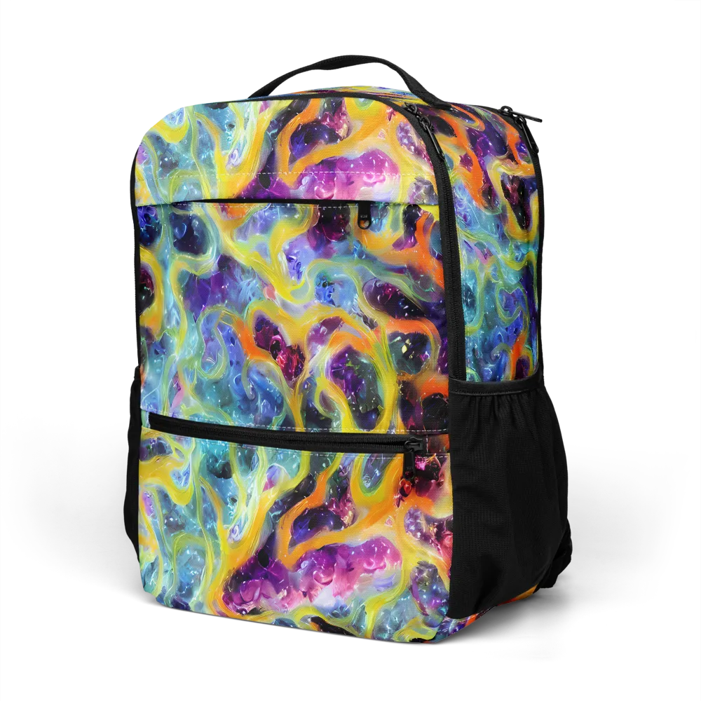 Electric Rivulet on Utility Backpack — Left Front