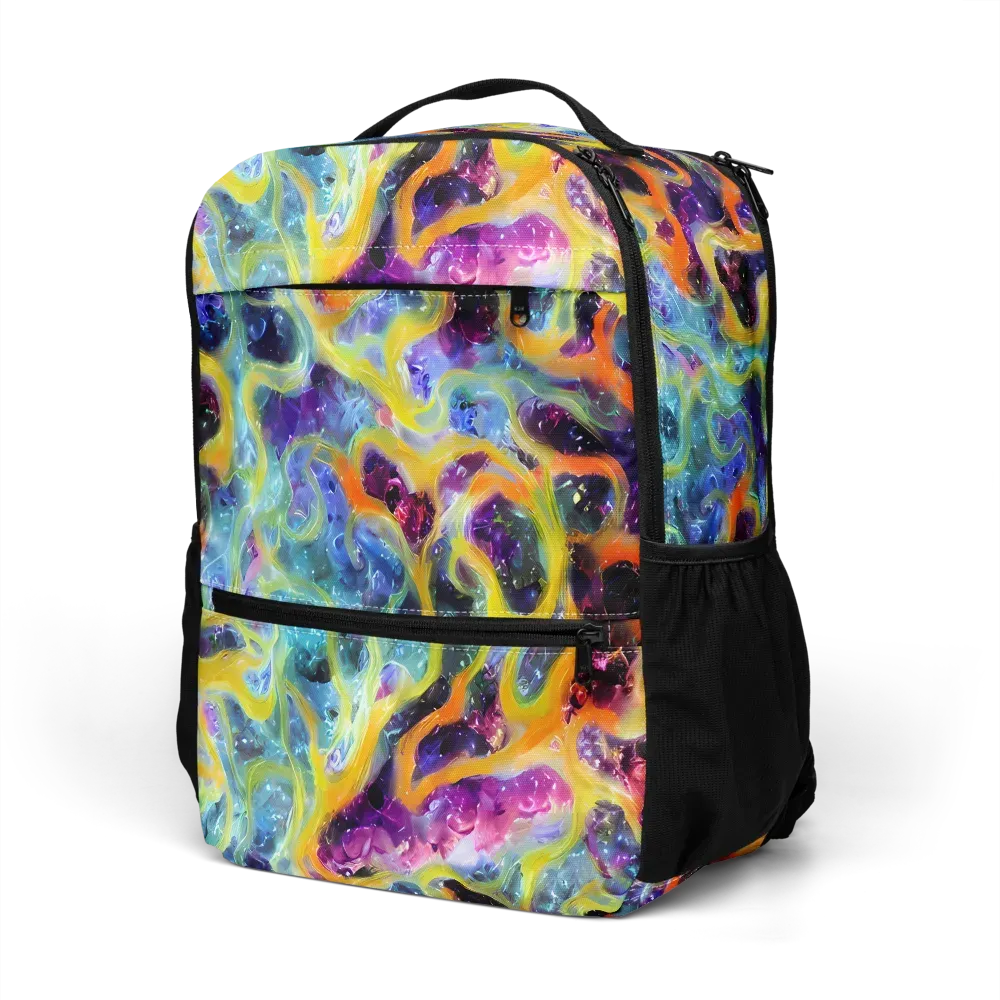 Electric Rivulet on Utility Backpack — Left Front