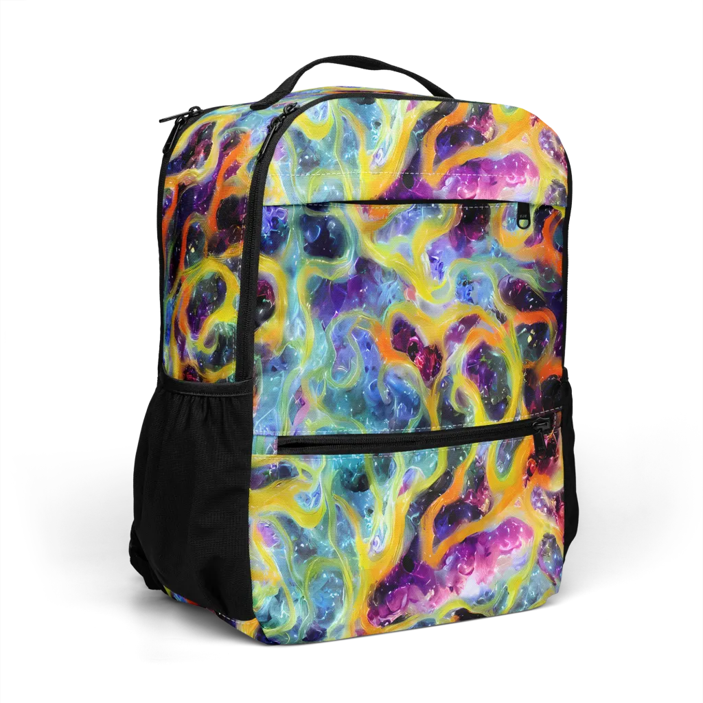 Electric Rivulet on Utility Backpack — Right Front