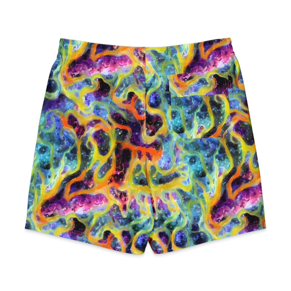 Electric Rivulet on Men's Board Shorts — Back